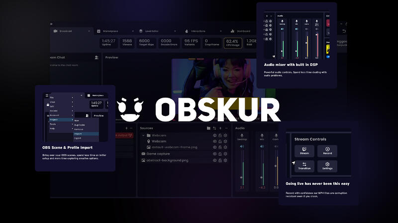 Image of Obskur logo and dashboard